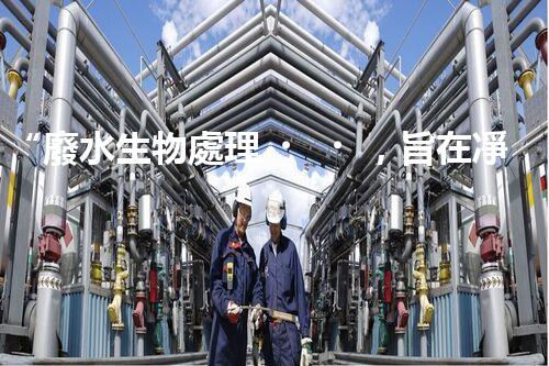 “廢水生物處理，旨在凈化水源，守護碧水藍天”